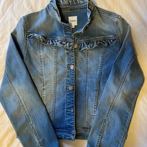Kenzie Jeans Denim Ruffle Jacket